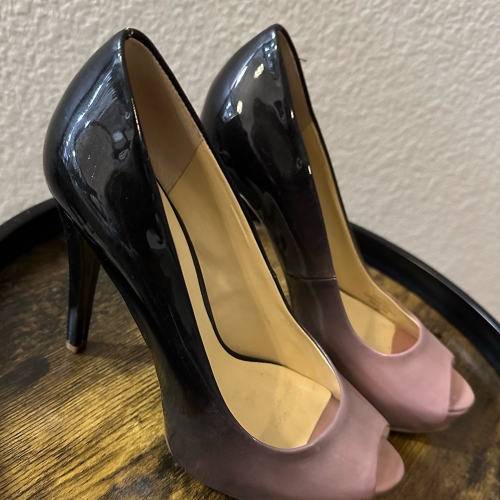 Guess Pink Ombré High Heels with Stiletto and Glossy Finish